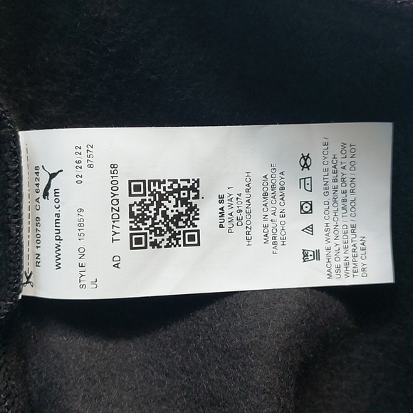 Puma youth boys fleece hoodie Sweatshirt  L 14/16 - Picture 10 of 10